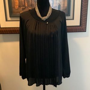 Beautiful black blouse long sleeve